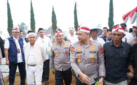 Wujudkan Swasembada, Wakapolri Pimpin Langsung Penanaman Perdana Bawang Putih Serentak
